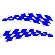 checkered flag car stickers, view 2 - MRSLM