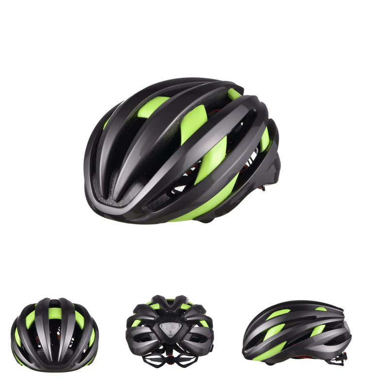riding helmet with LED tail light, view 5 - MRSLM
