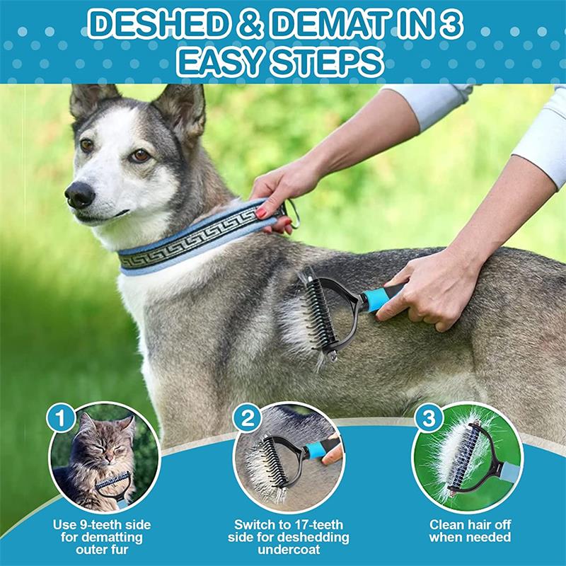 professional dog grooming comb, view 5 - MRSLM