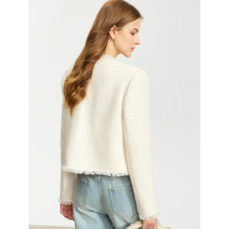 vintage woolen short coat, view 7 - MRSLM