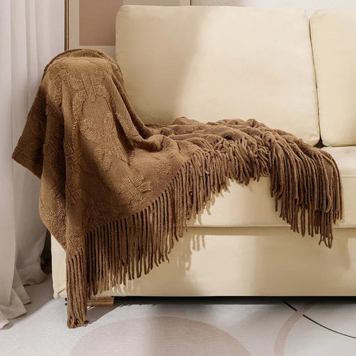 acrylic knit blanket, view 7 - MRSLM