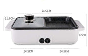 multi-function grill hot pot pan, view 3 - MRSLM