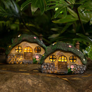 solar fairy garden shed statue light - MRSLM