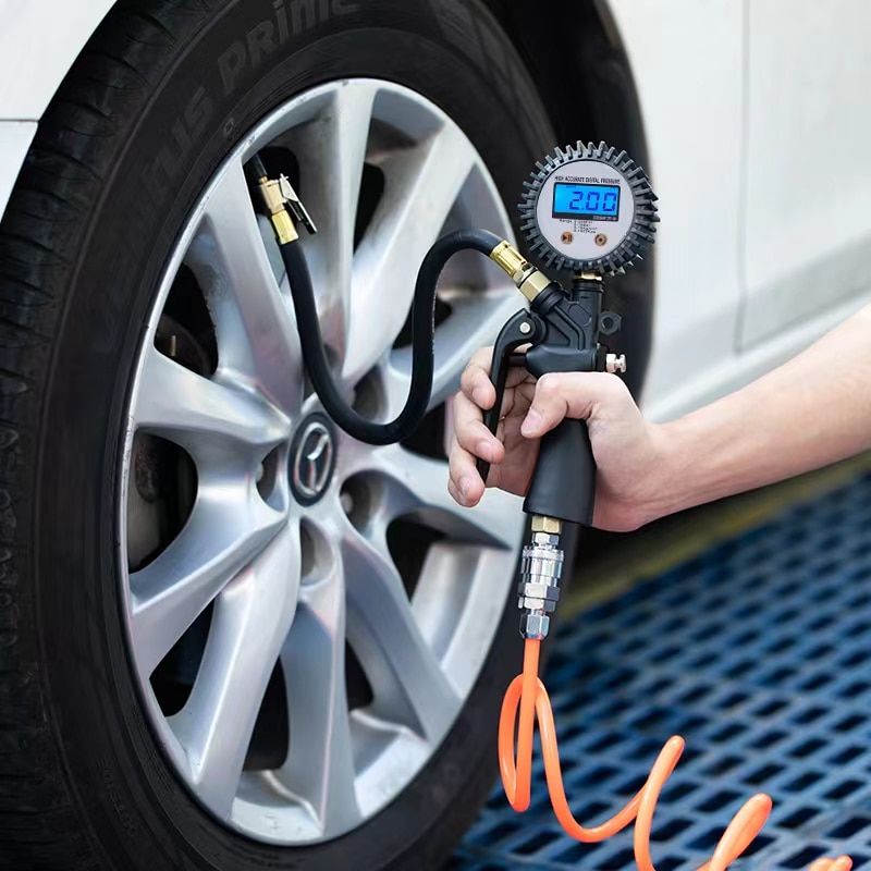 digital tyre pressure gauge and inflator, view 7 - MRSLM