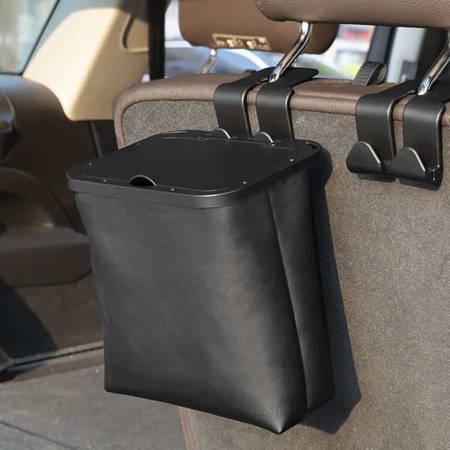 leather car trash can - MRSLM