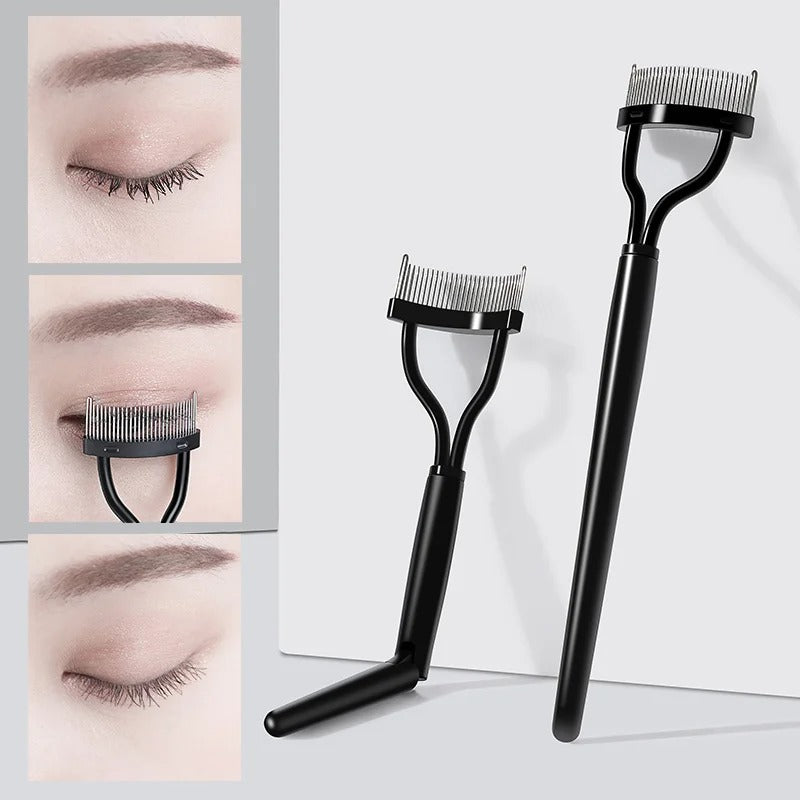 Foldable steel teeth eyelash brush, view 9 - MRSLM