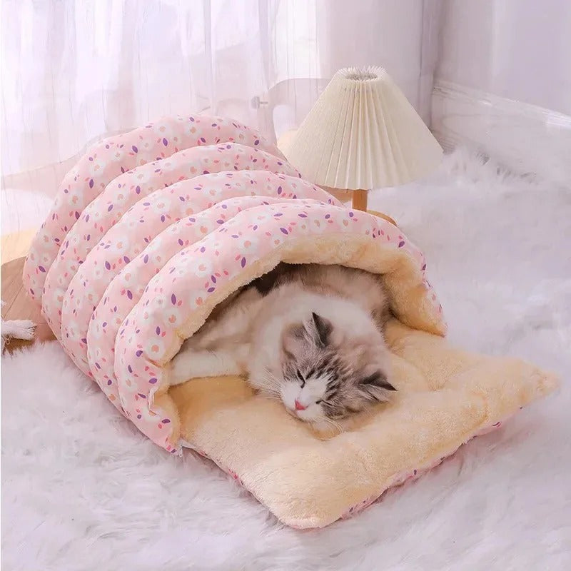plush cat and puppy bed, view 6 - MRSLM