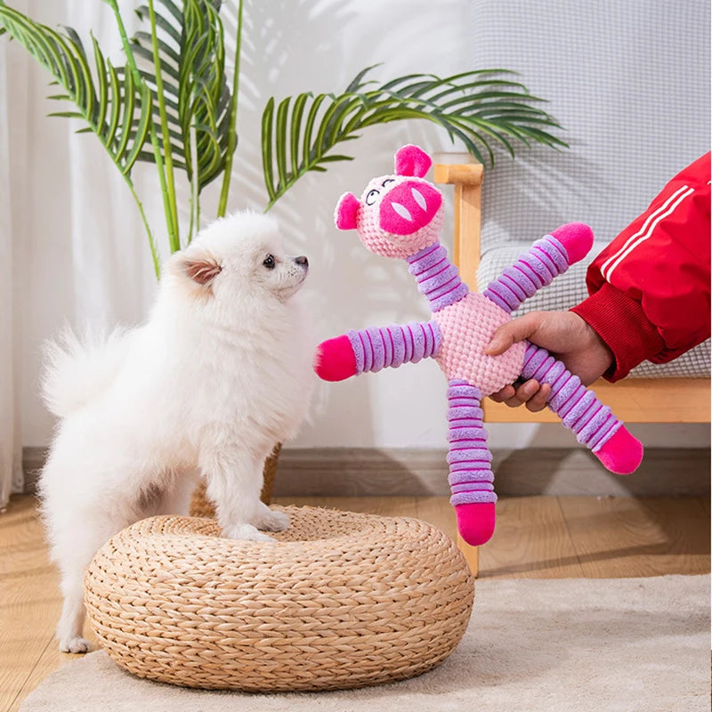 cute animal plush puzzle toy, view 6 - MRSLM