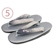 embroidered gradient flower flip-flops, view 6 - MRSLM