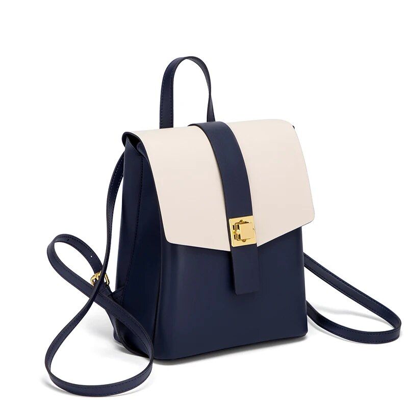 versatile leather fashion backpack, view 8 - MRSLM