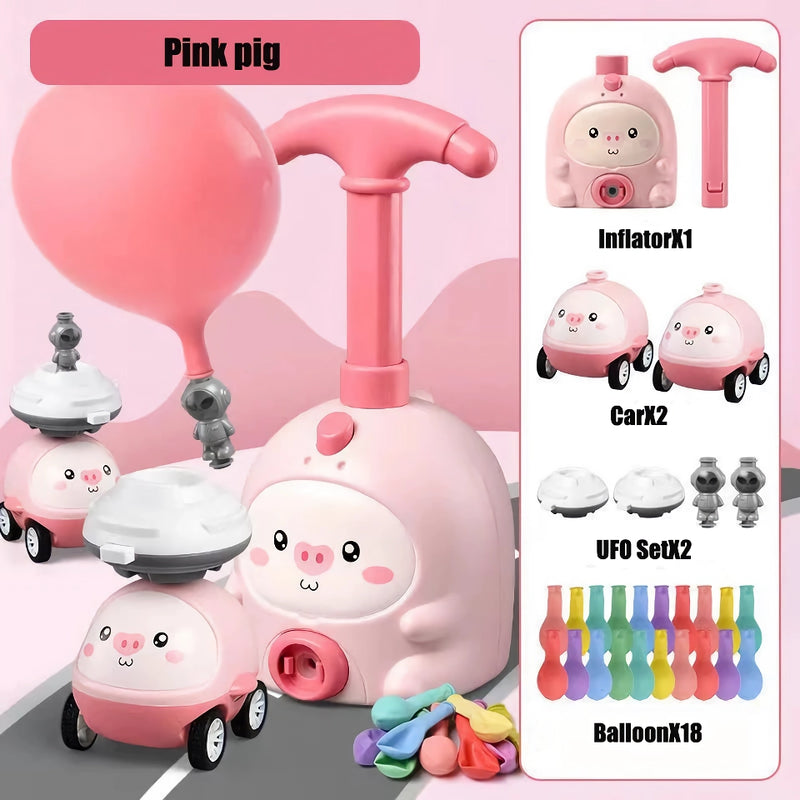 balloon-powered launcher and car set, view 2 - MRSLM
