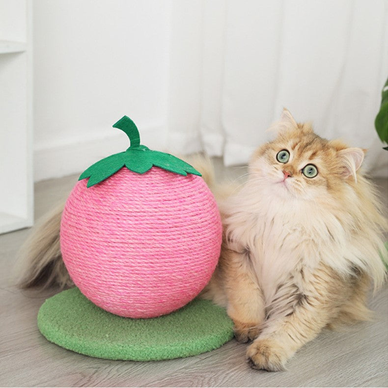 sisal fruit cat scratching board with climbing frame, view 6 - MRSLM