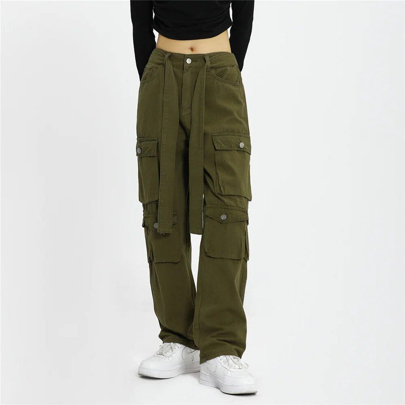 army green cargo pants, view 2 - MRSLM