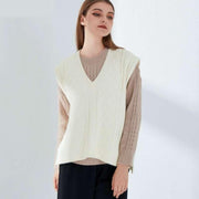 oversized knitted vest, view 11 - MRSLM