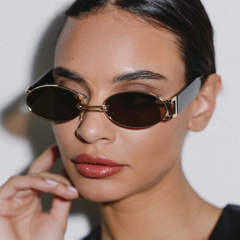 vintage oval steampunk sunglasses, view 8 - MRSLM