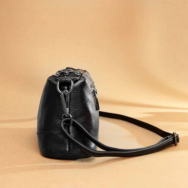 genuine leather tote bag, view 9 - MRSLM