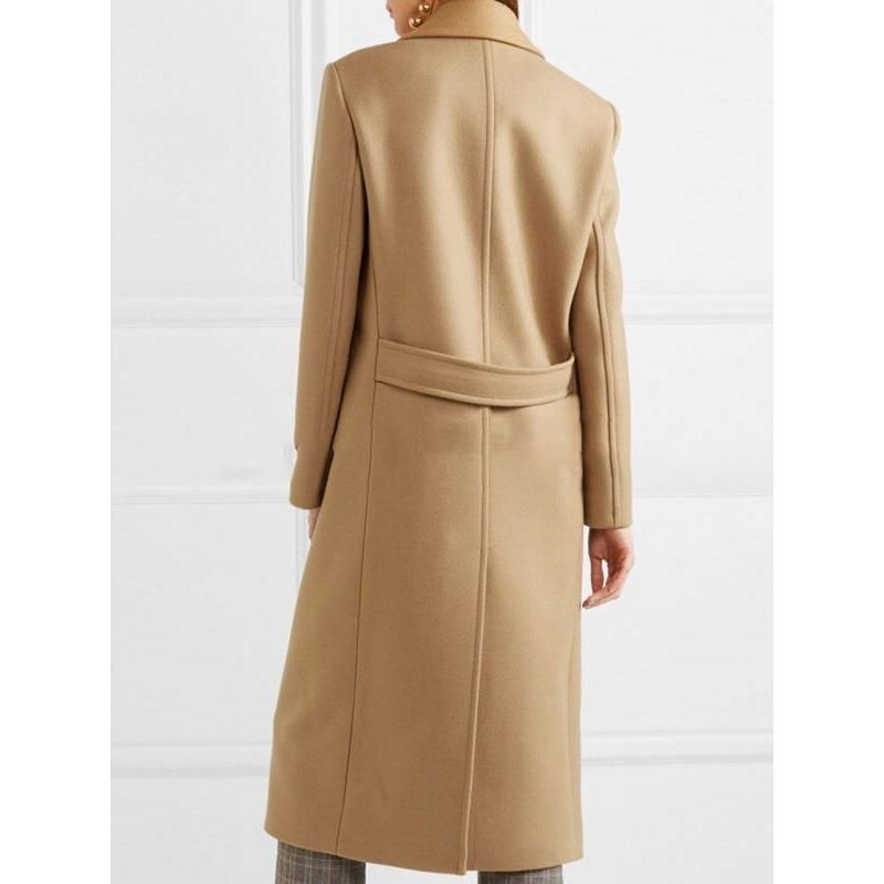 double-breasted trench coat for women, view 3 - MRSLM