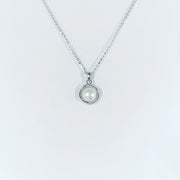 Freshwater pearl 925 silver pendant necklace, view 10 - MRSLM
