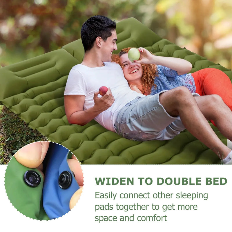 inflatable camping mattress, view 6 - MRSLM