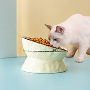 ceramic cat food and water bowl, view 12 - MRSLM