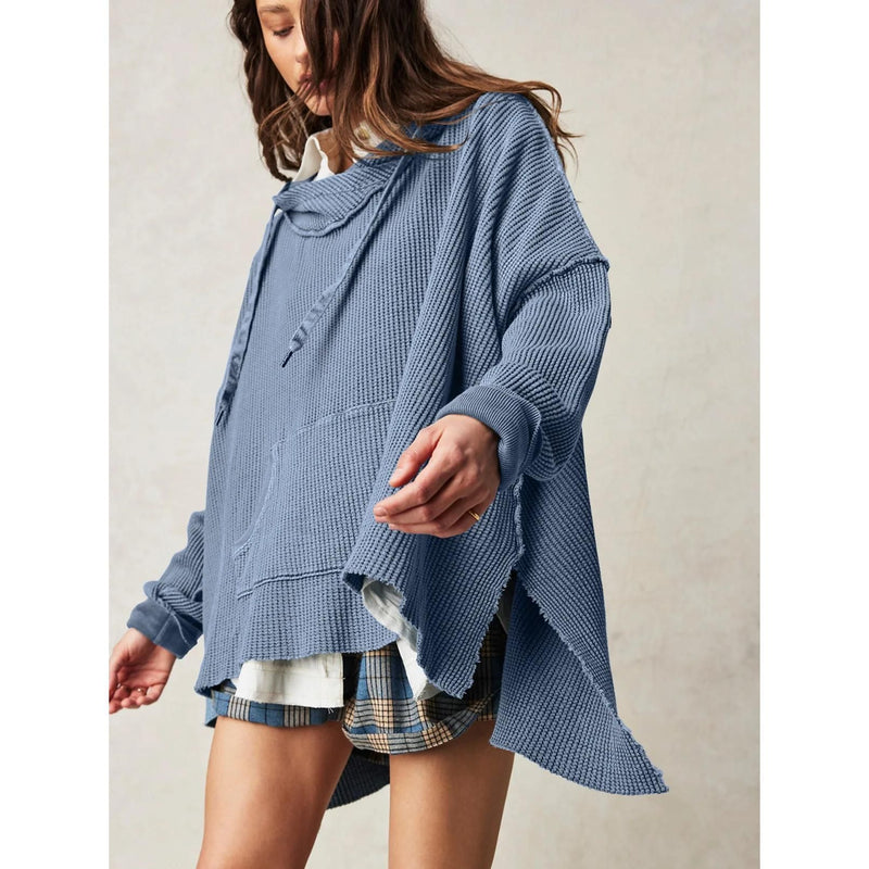 cozy oversized hoodie with pockets, view 8 - MRSLM