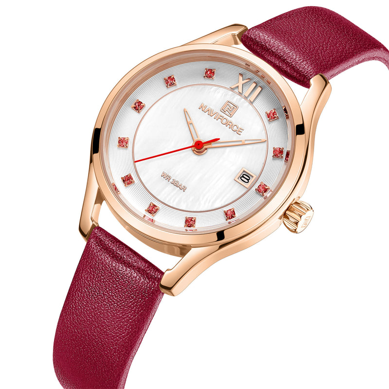 quartz PU strap women's watch, view 5 - MRSLM