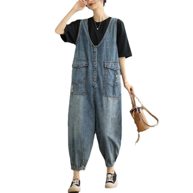 women's tank top jumpsuit, view 4 - MRSLM