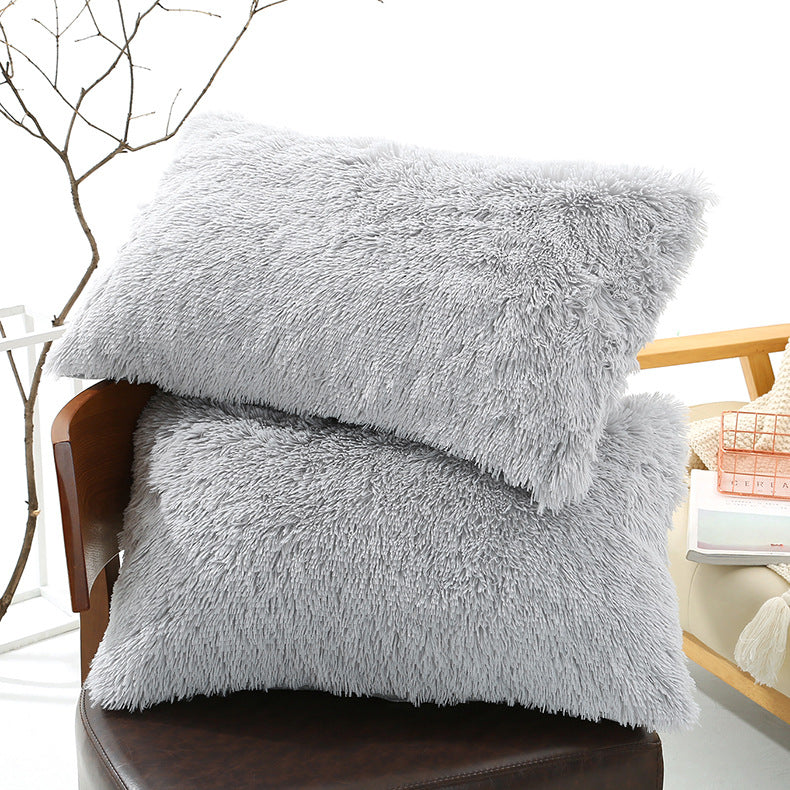faux fur shaggy pillowcases, view 6 - MRSLM