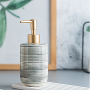 nordic-style ceramic soap dispenser set, view 7 - MRSLM