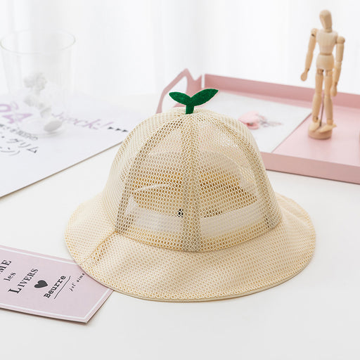 baby summer mesh bucket hat, view 4 - MRSLM