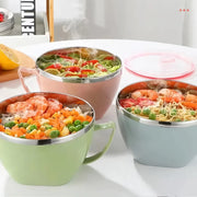 colorful stainless steel bowl with handle, view 6 - MRSLM