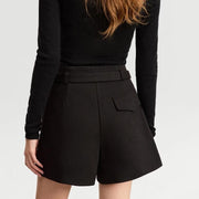 winter casual shorts with belt, view 7 - MRSLM