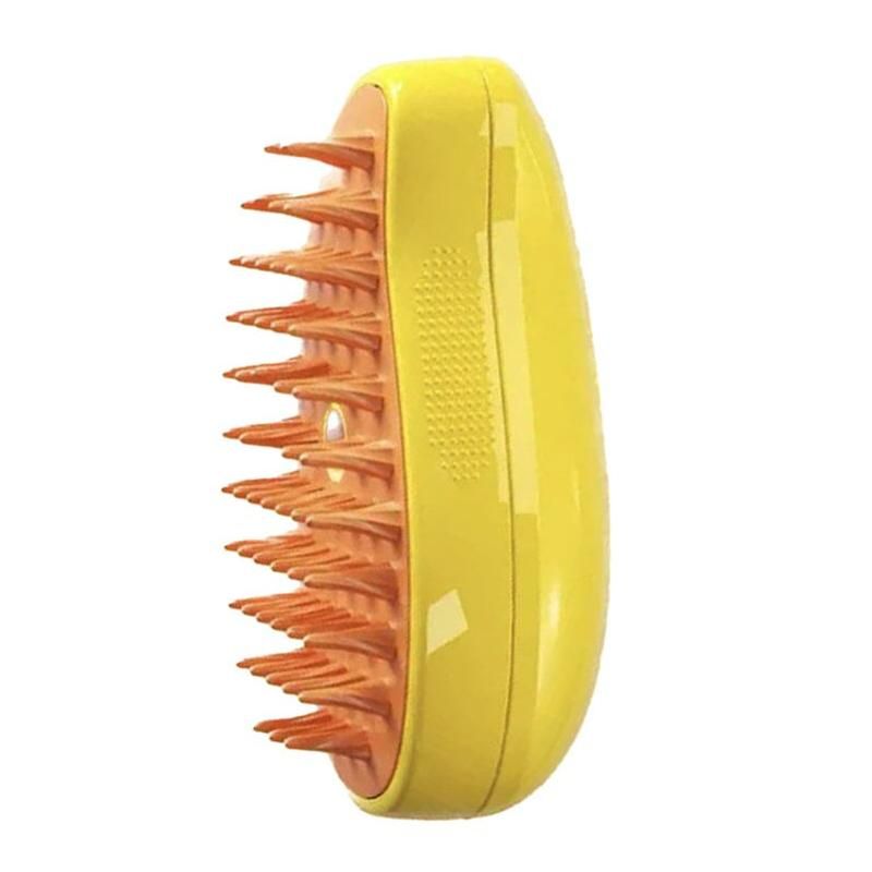 3-in-1 steamy cat grooming brush, view 2 - MRSLM