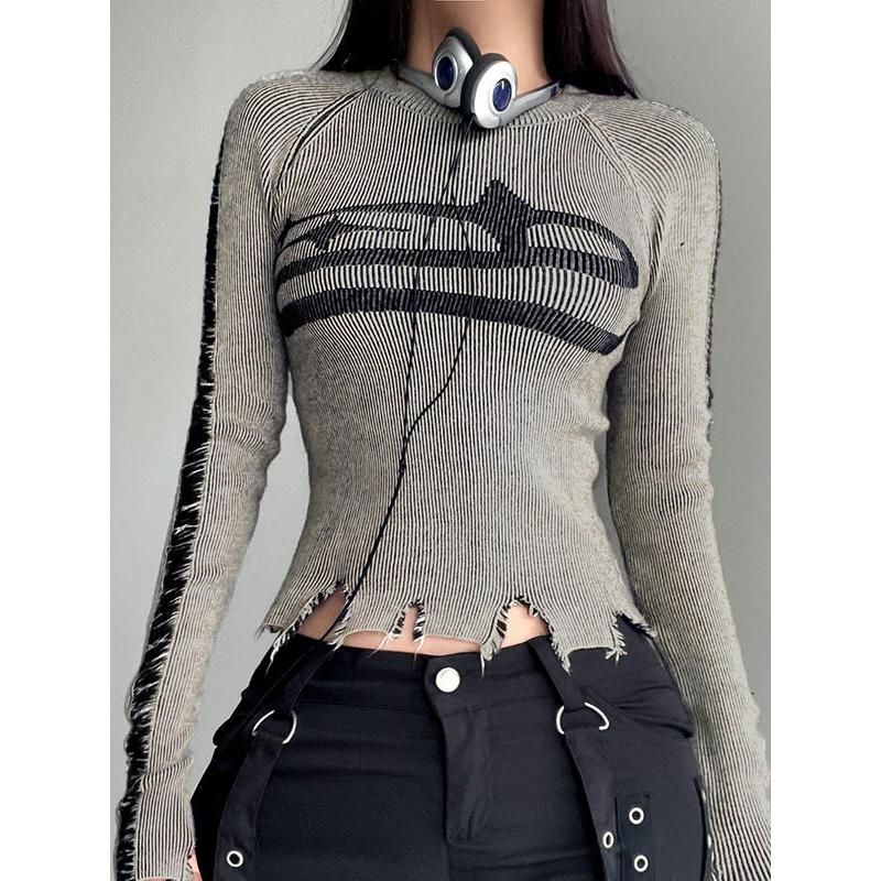 vintage ripped sweater, view 3 - MRSLM
