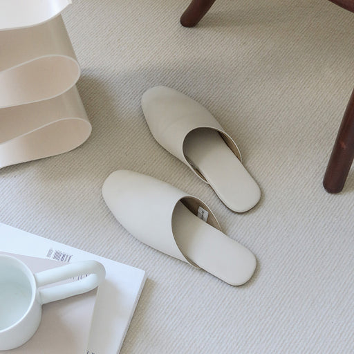 leather couple indoor slippers - MRSLM