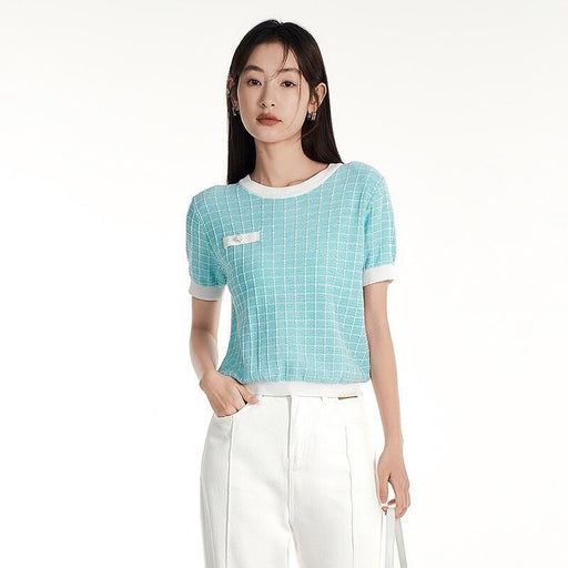 geometric knit top - MRSLM