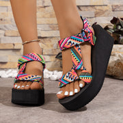 hemp rope gladiator beach sandals, view 5 - MRSLM