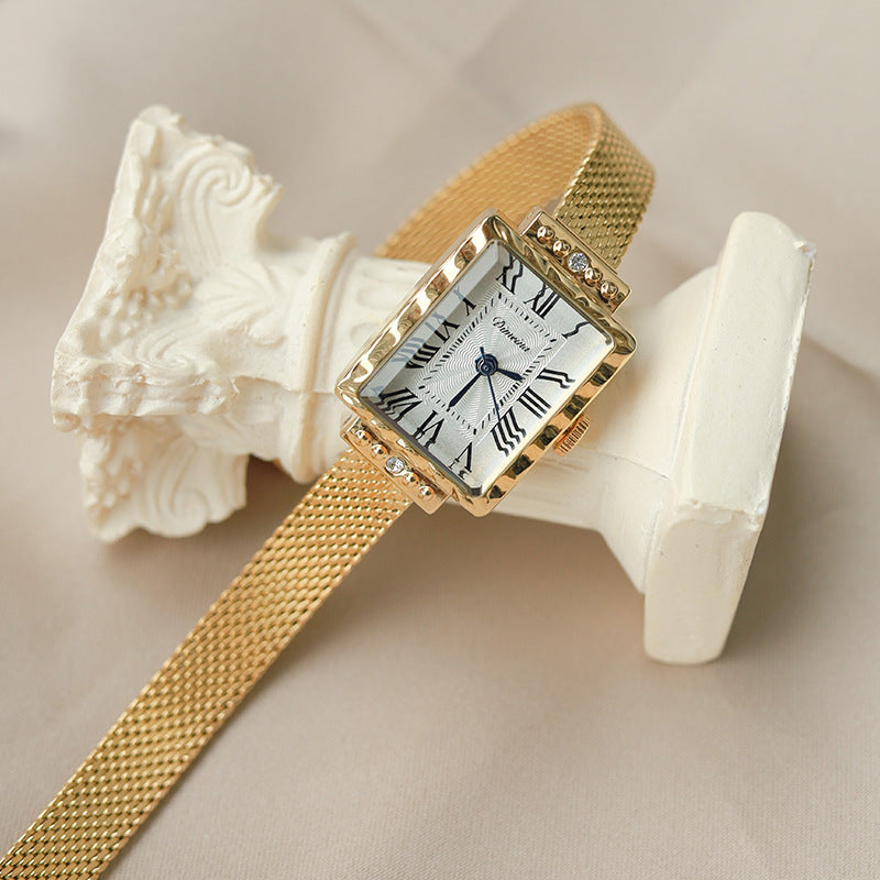 Women's rectangular Milan belt watch, view 2 - MRSLM