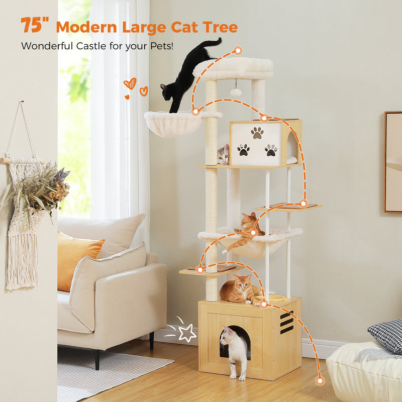 large multi-level cat tree, view 5 - MRSLM