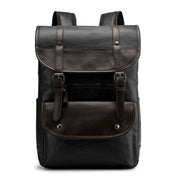 PU leather student backpack, view 6 - MRSLM