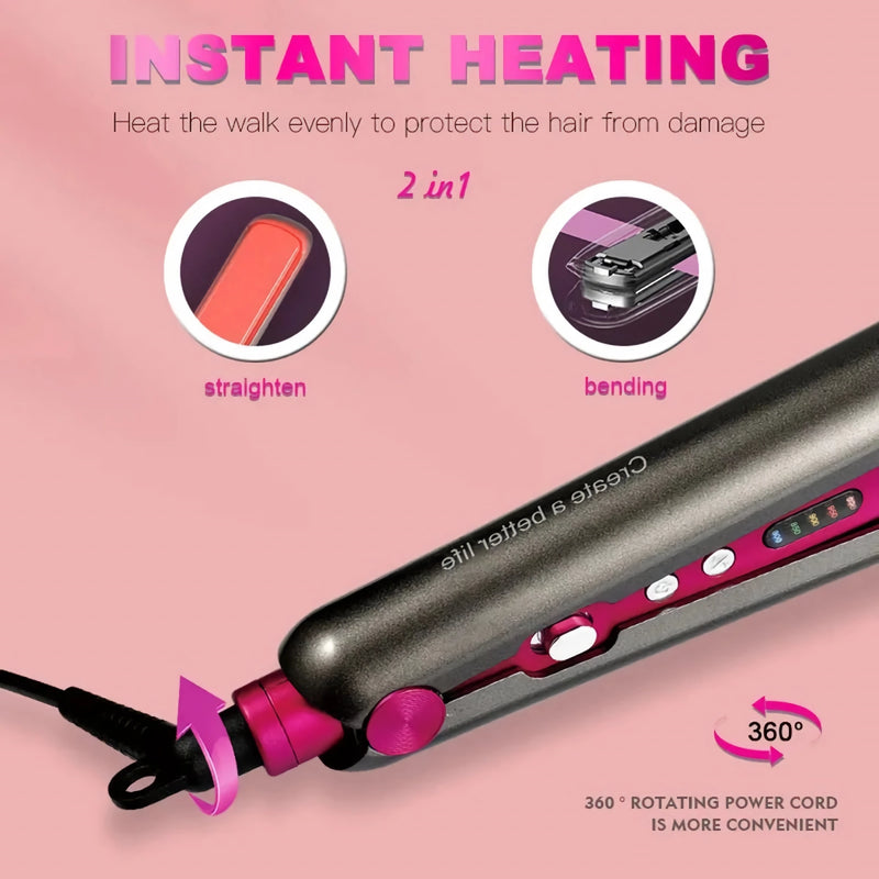 2 in 1 hair straightener and curler, view 5 - MRSLM