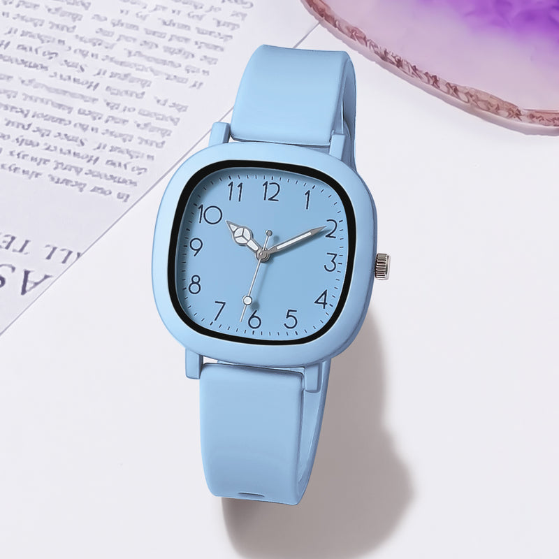 Women's silicone band quartz watch, view 4 - MRSLM