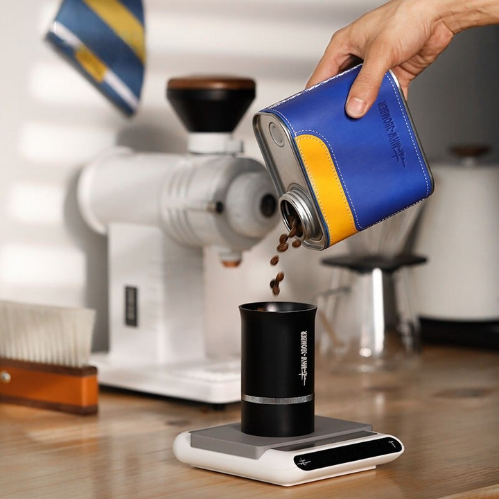 Airtight Metal Coffee &amp; Tea Canister with Portable Filter Paper Storage - Essential Camping Companion