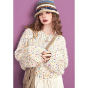 colorful dots loose knitwear for women, view 5 - MRSLM