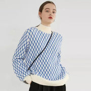 Striped turtleneck knit sweater - MRSLM