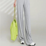 high waist draping casual pants for women - MRSLM