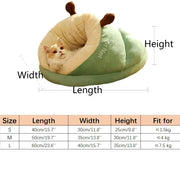 Cozy cat cave bed, view 6 - MRSLM