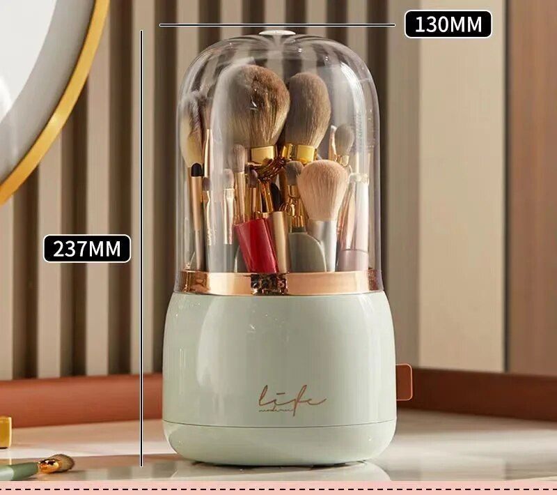 rotating cosmetic brush holder, view 3 - MRSLM