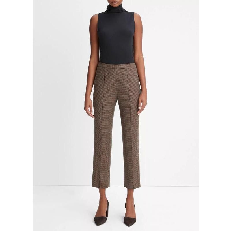 houndstooth high-waist trousers, view 2 - MRSLM
