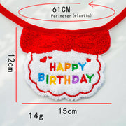 pet birthday bandana and hat set, view 13 - MRSLM